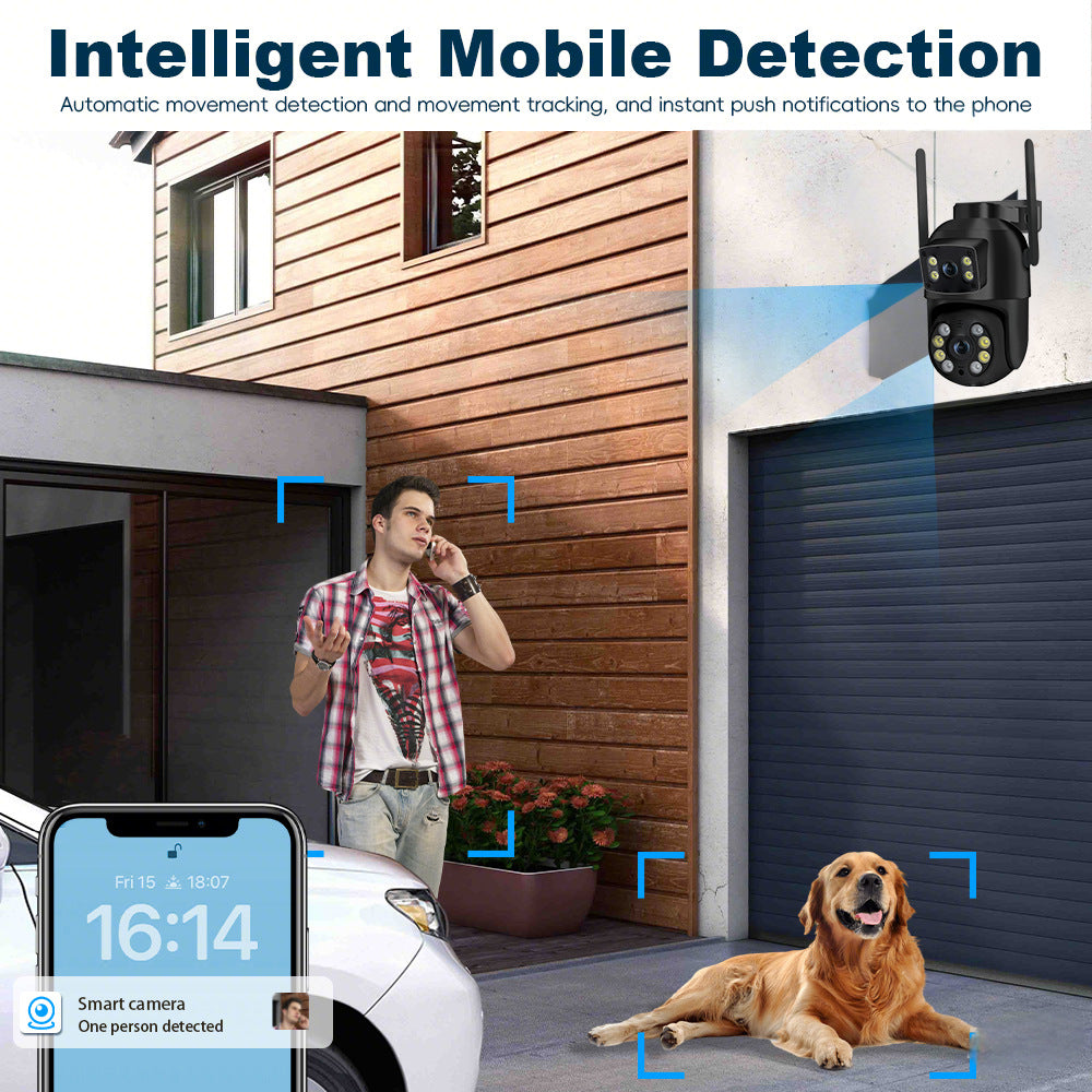 360� Panoramic WiFi Security Camera | Waterproof Protection